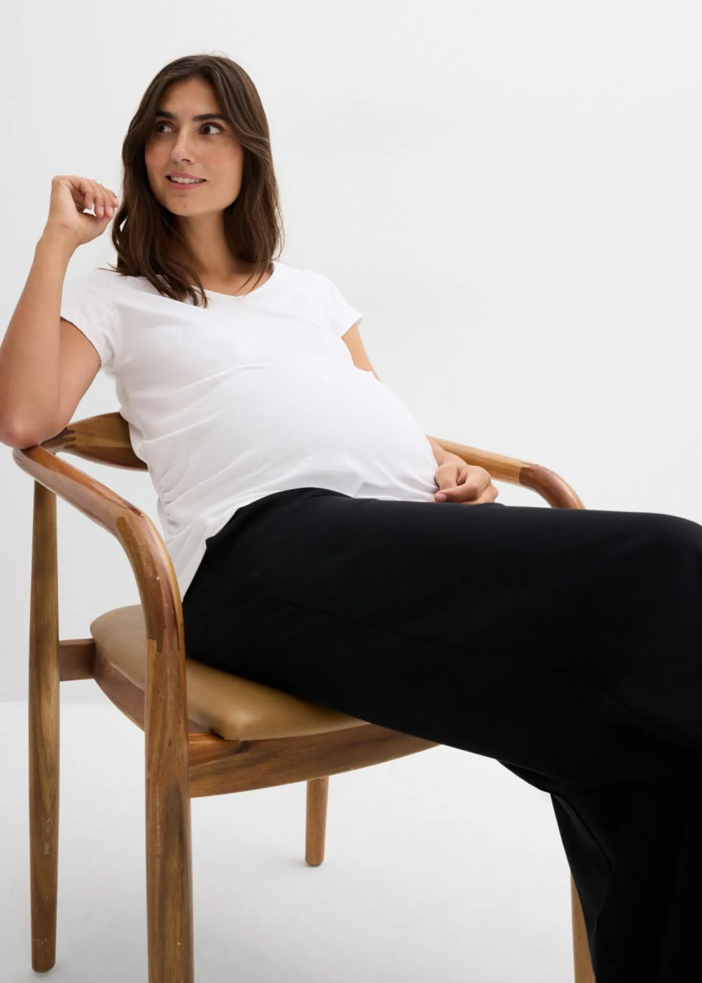 Online Pantalón premamá de cómodo Punto di Roma con perneras anchas Mujer Premamá
