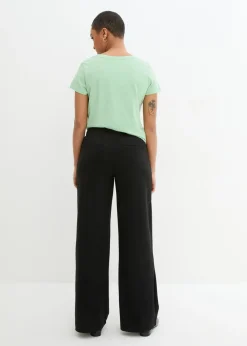 Pantalón Punto di Roma con cintura cómoda Mujer Pantalones