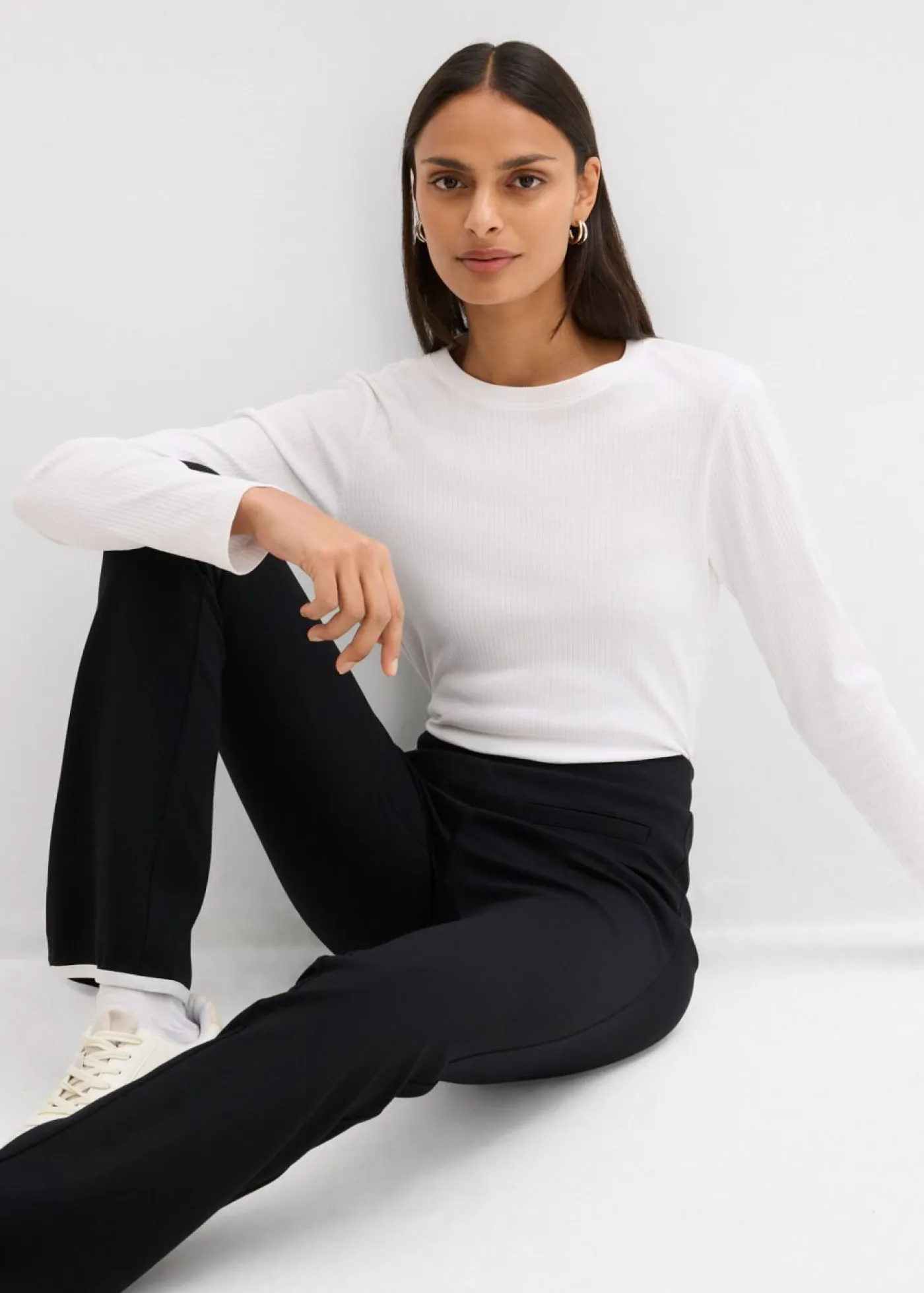 Sale Pantalón Punto di Roma con abertura Mujer Esenciales|Pantalones