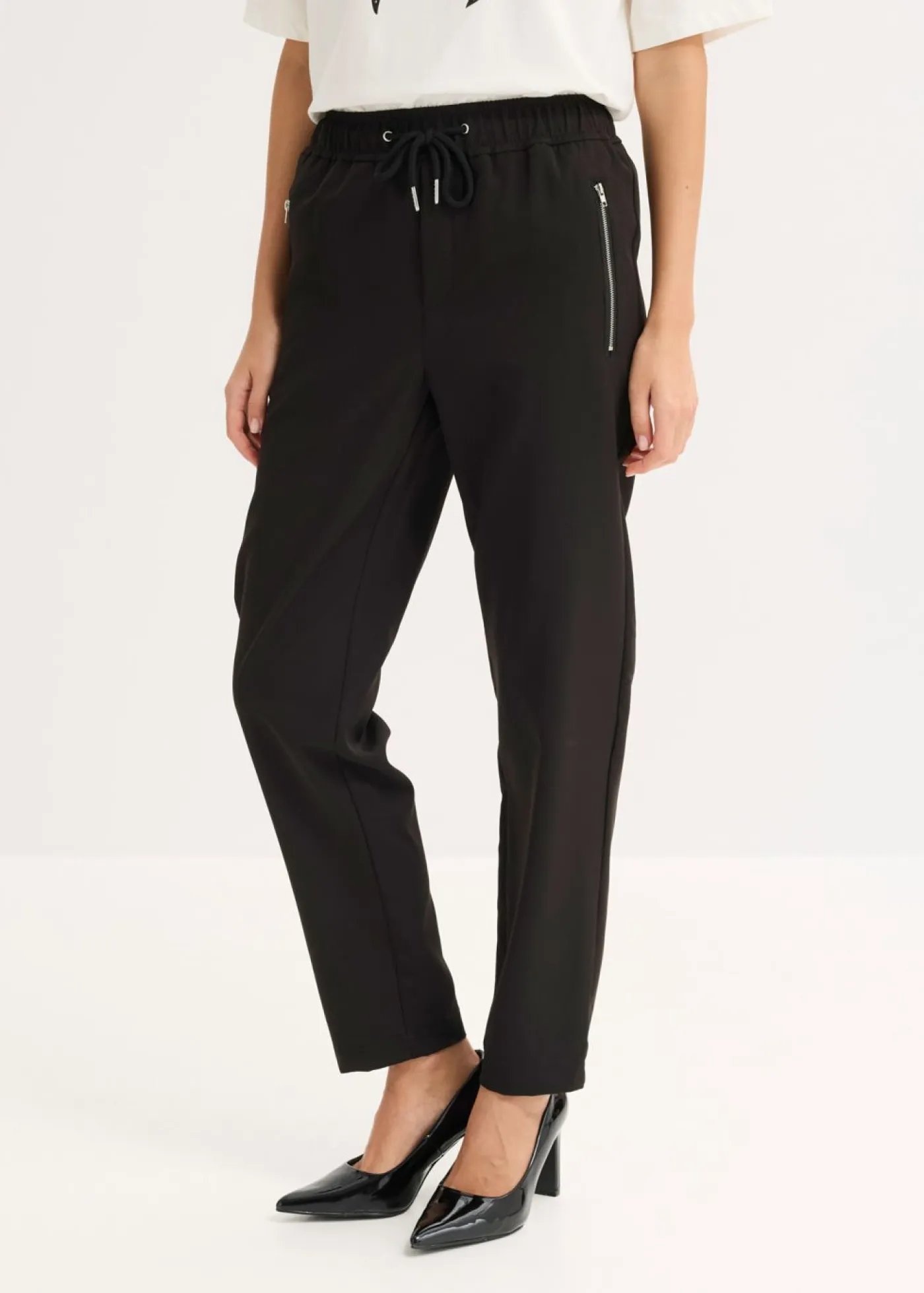 Clearance Pantalón sin cierre con cinturilla cómoda Mujer Pantalones