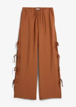 Hot Pantalón sin cierre con lazos Mujer Pantalones