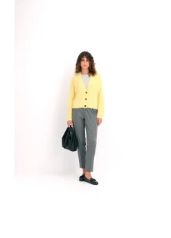Discount Pantalón sin cierre con ribete Mujer Pantalones