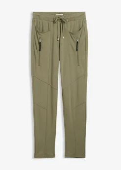 Outlet Pantalón sin cierre de cómodo tejido Punto di Roma Mujer Pantalones|Novedades