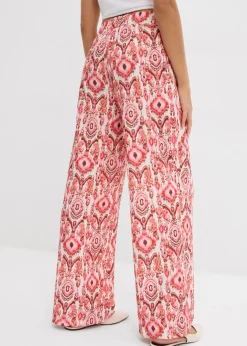 Outlet Pantalón sin cierre de crepé estructurado Mujer Pantalones