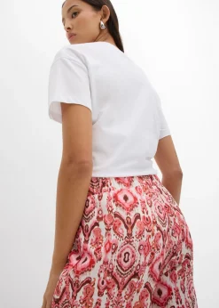 Outlet Pantalón sin cierre de crepé estructurado Mujer Pantalones