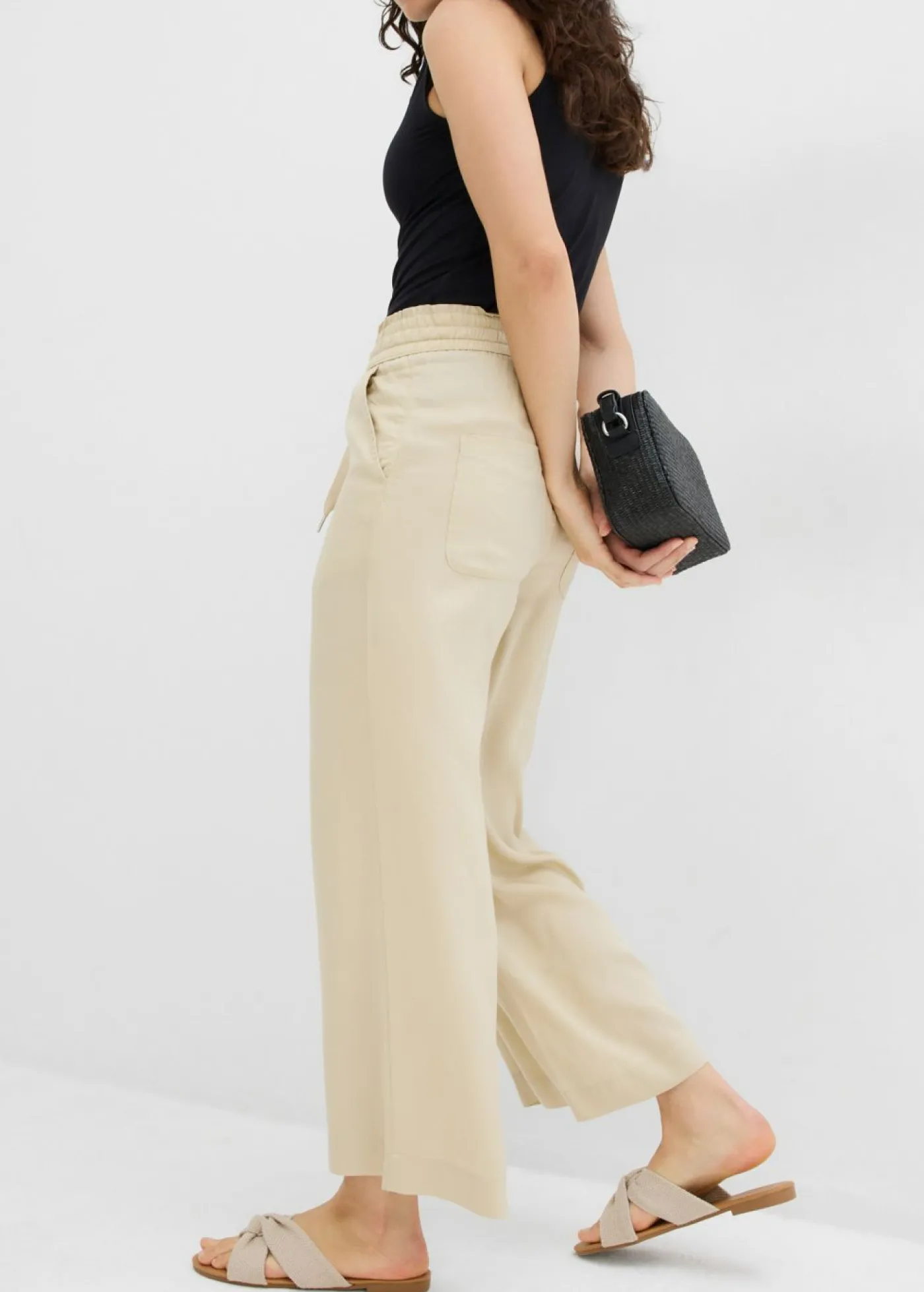 Best Pantalón sin cierre de lyocell 7/8 Mujer Pantalones
