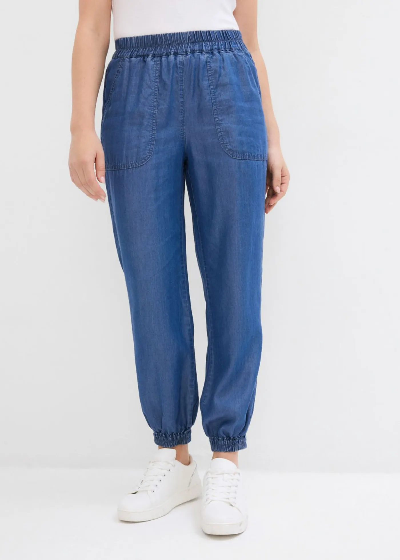 Best Pantalón sin cierre de lyocell fluido Mujer Pantalones