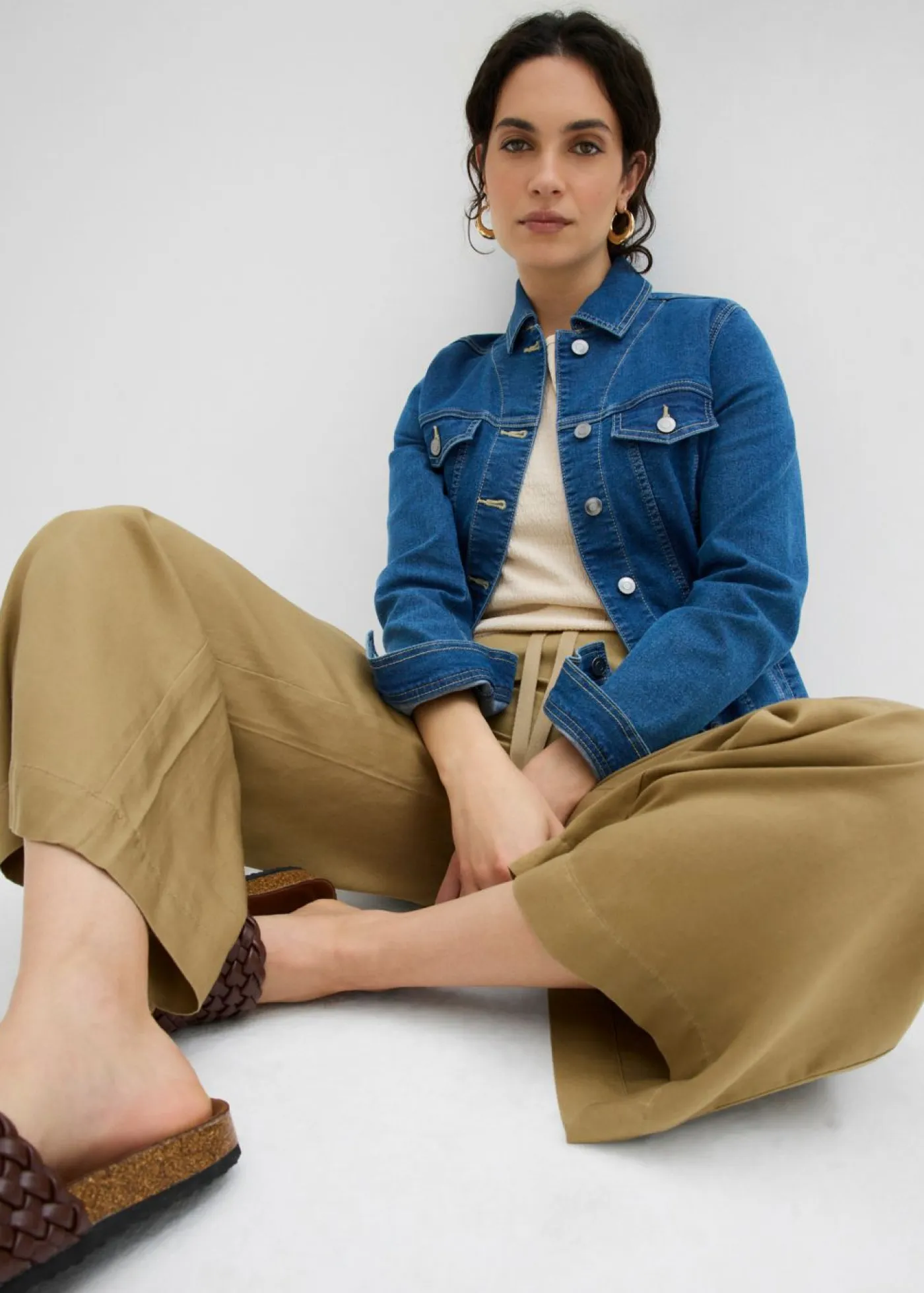 Online Pantalón sin cierre de lyocell 7/8 Mujer Pantalones