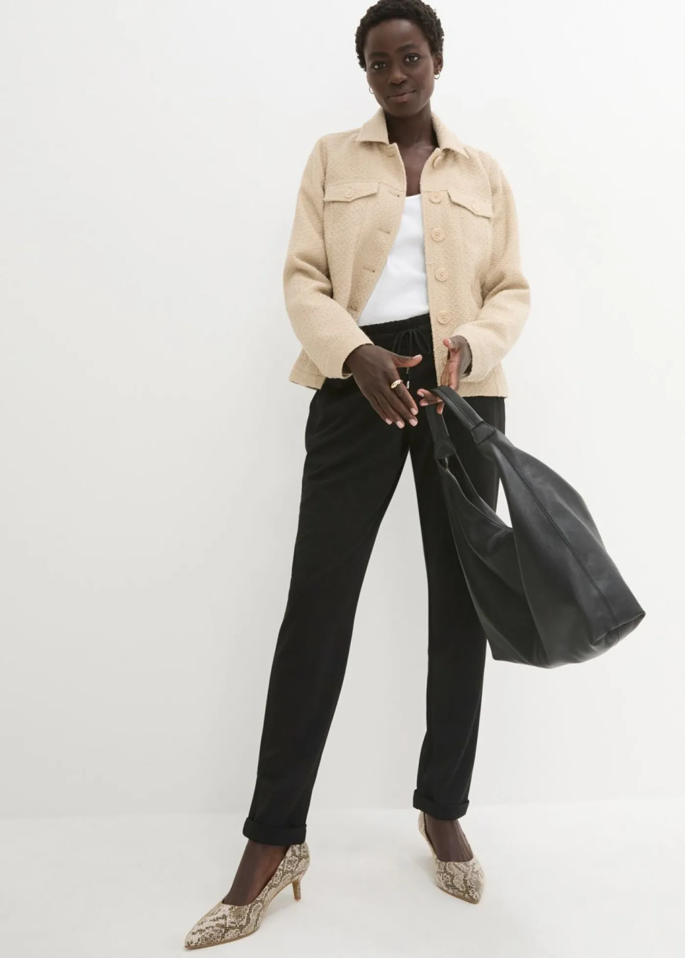 Clearance Pantalón sin cierre de mezcla de viscosa Mujer Pantalones|Novedades