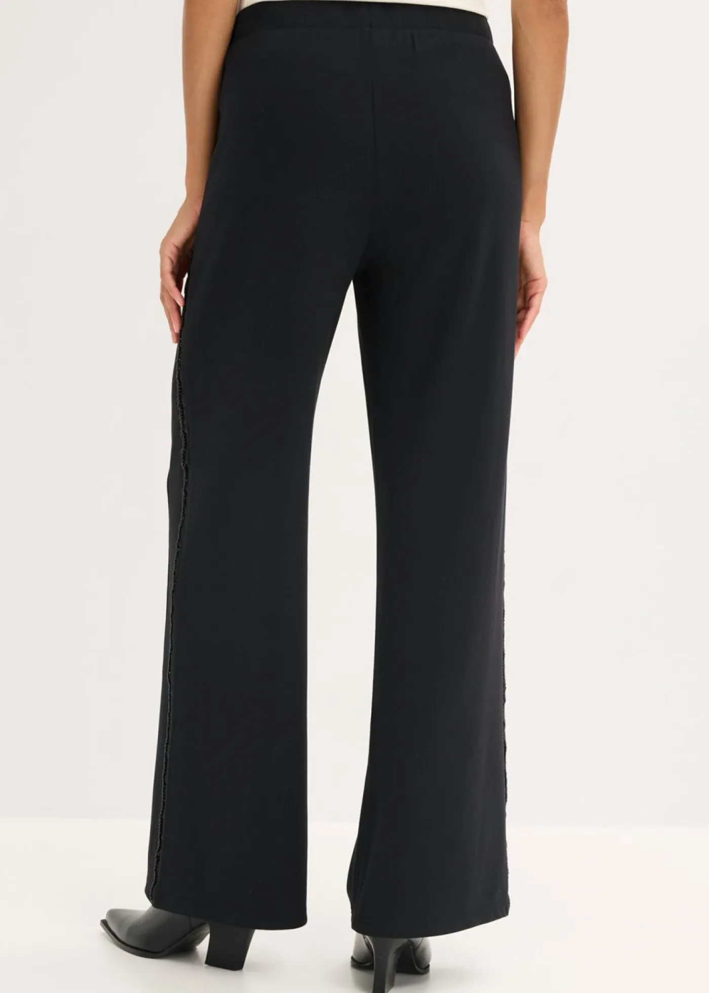 Clearance Pantalón sin cierre de Punto di Roma con piedras brillantes Mujer Pantalones