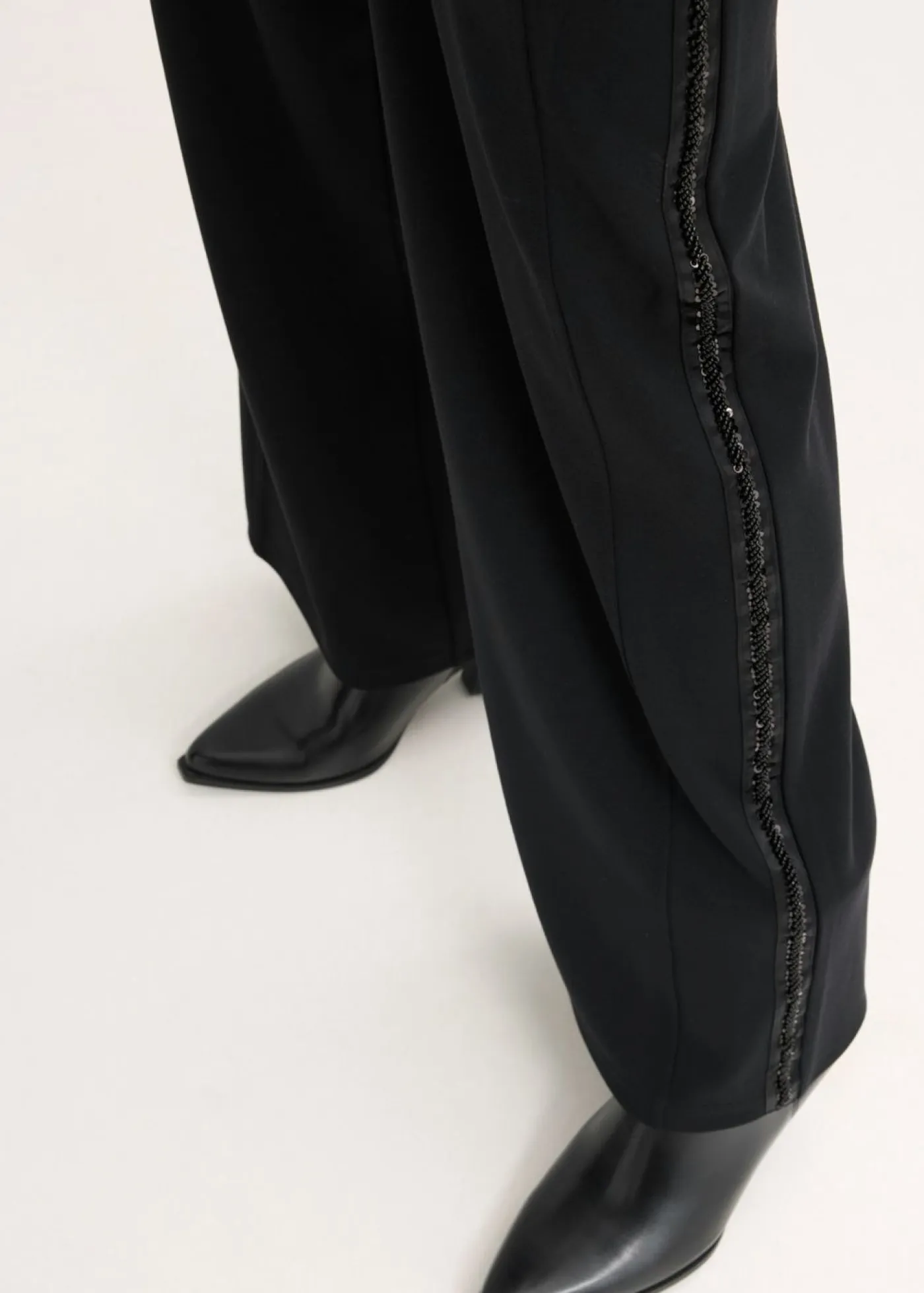 Clearance Pantalón sin cierre de Punto di Roma con piedras brillantes Mujer Pantalones