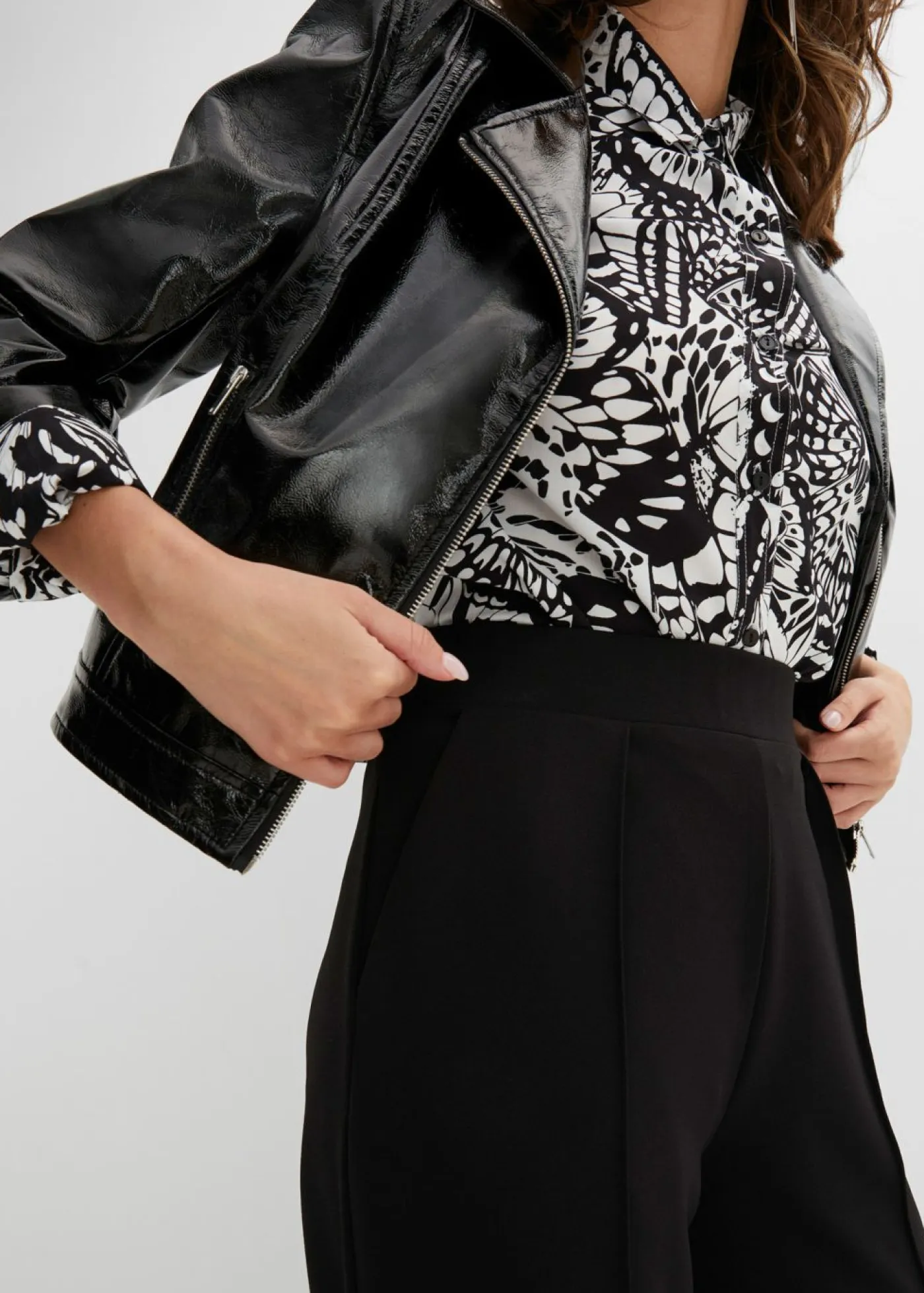 Sale Pantalón sin cierre de tejido interlock resistente Mujer Pantalones|Novedades