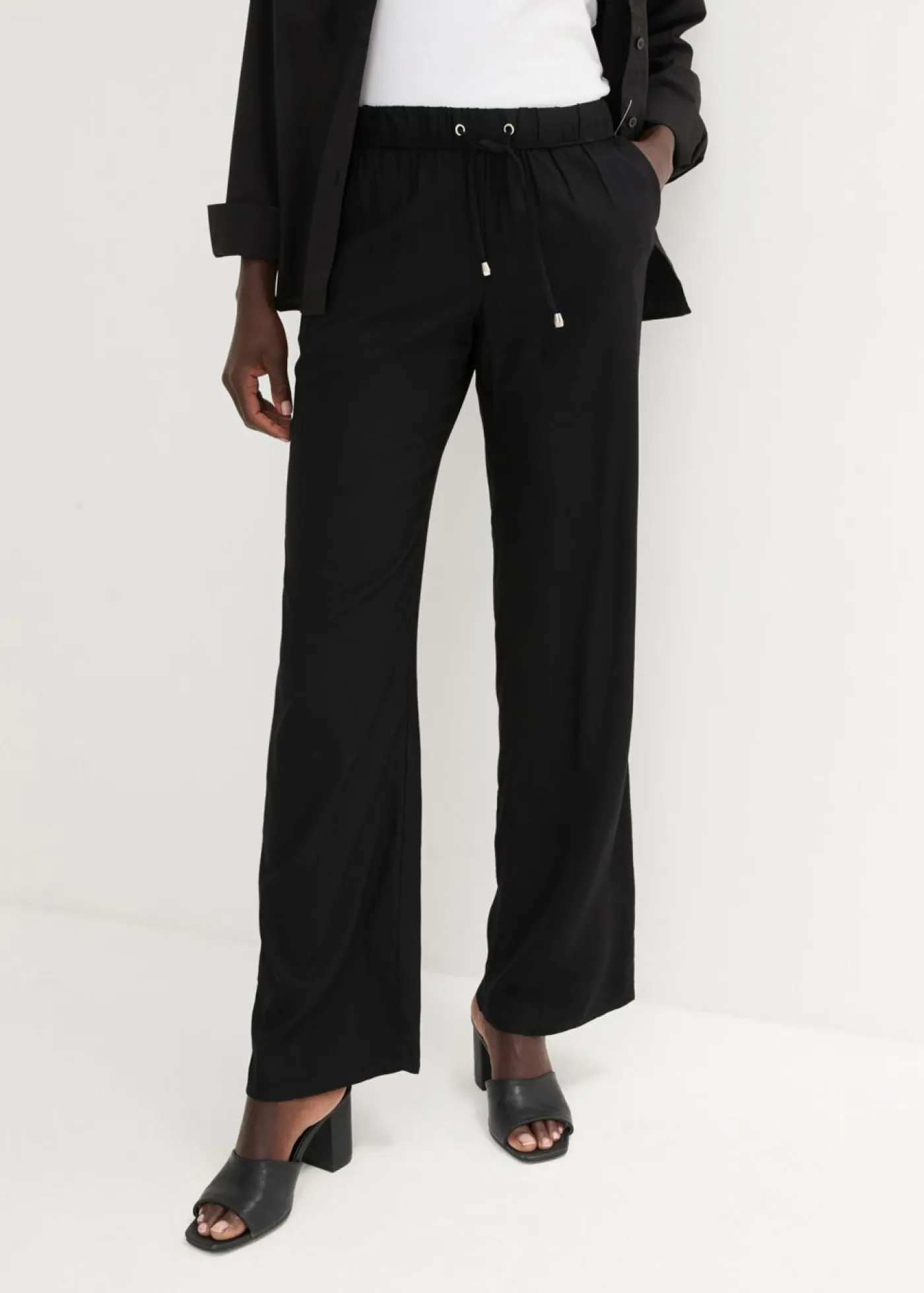Best Pantalón sin cierre de viscosa Mujer Pantalones