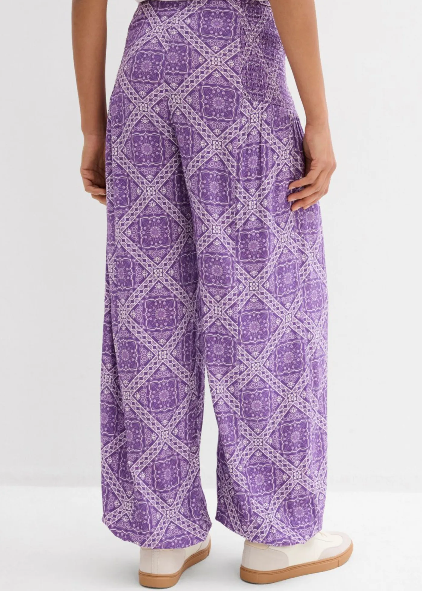 Discount Pantalón sin cierre de viscosa fluida Mujer Pantalones
