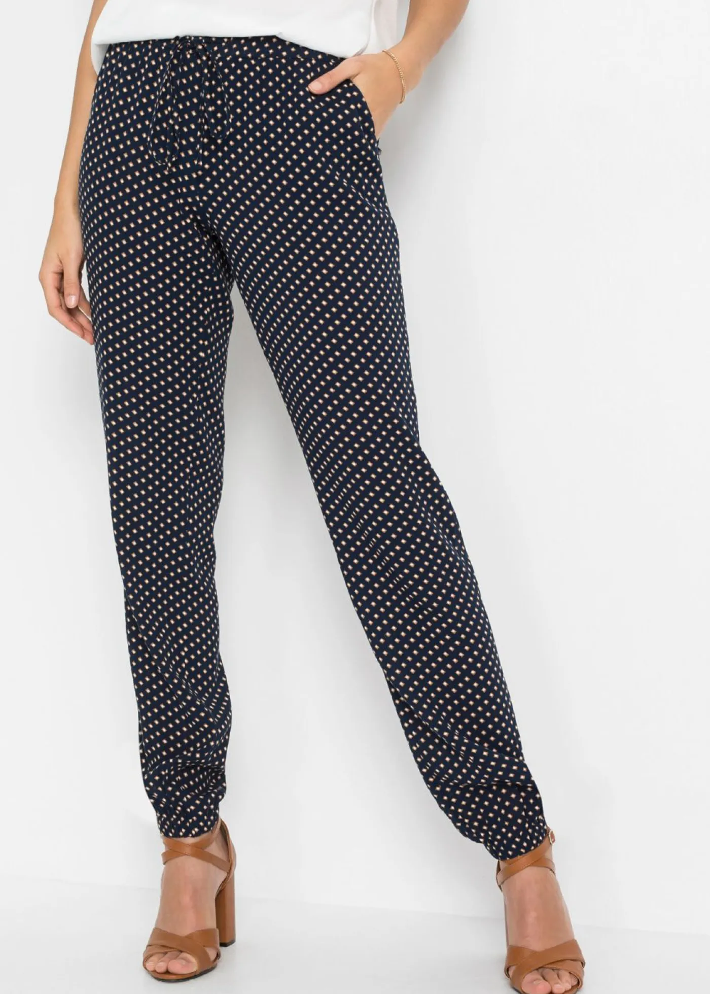 Best Pantalón sin cierre de viscosa pura Mujer Pantalones