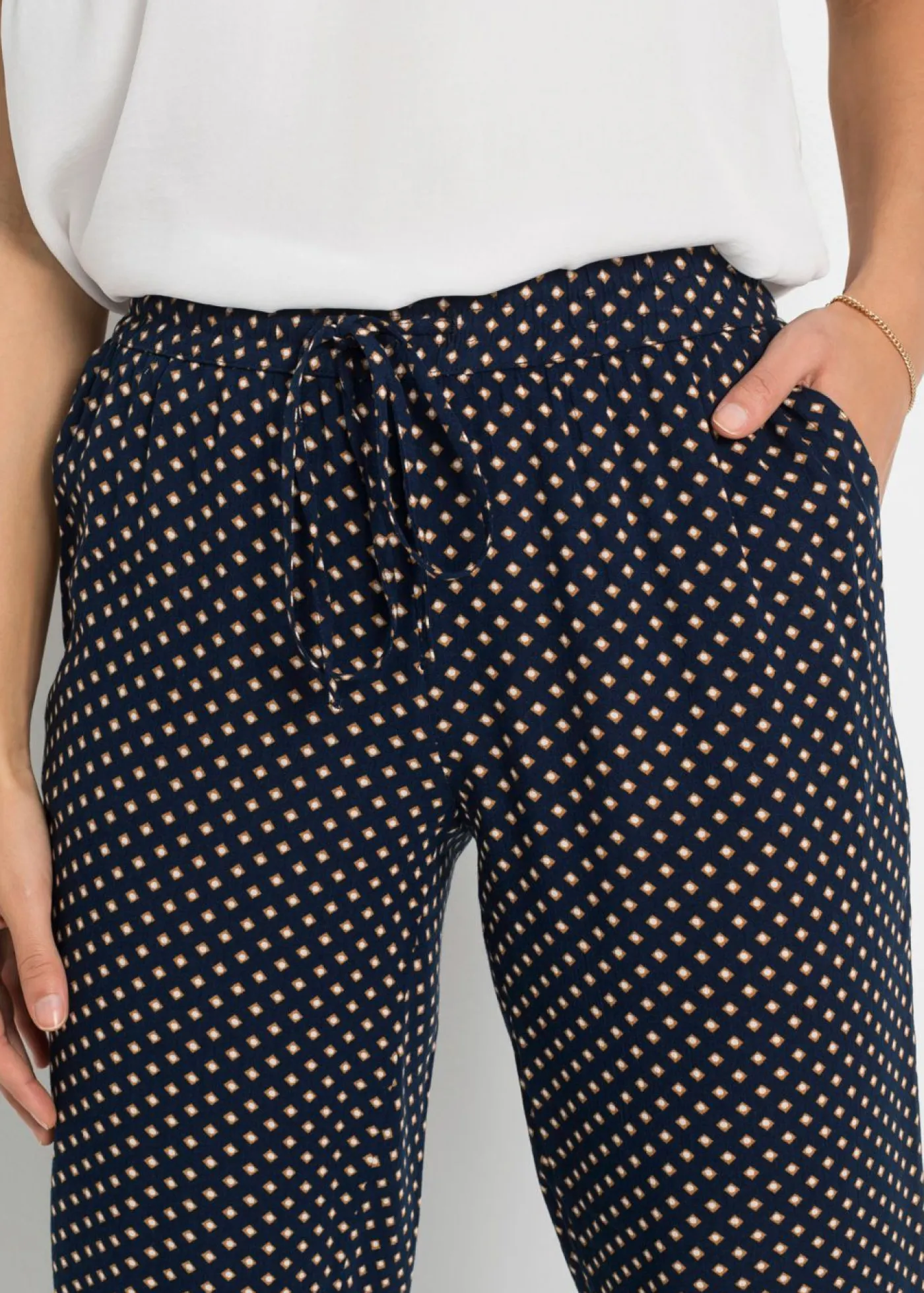 Best Pantalón sin cierre de viscosa pura Mujer Pantalones