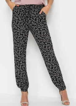 Outlet Pantalón sin cierre de viscosa pura Mujer Pantalones