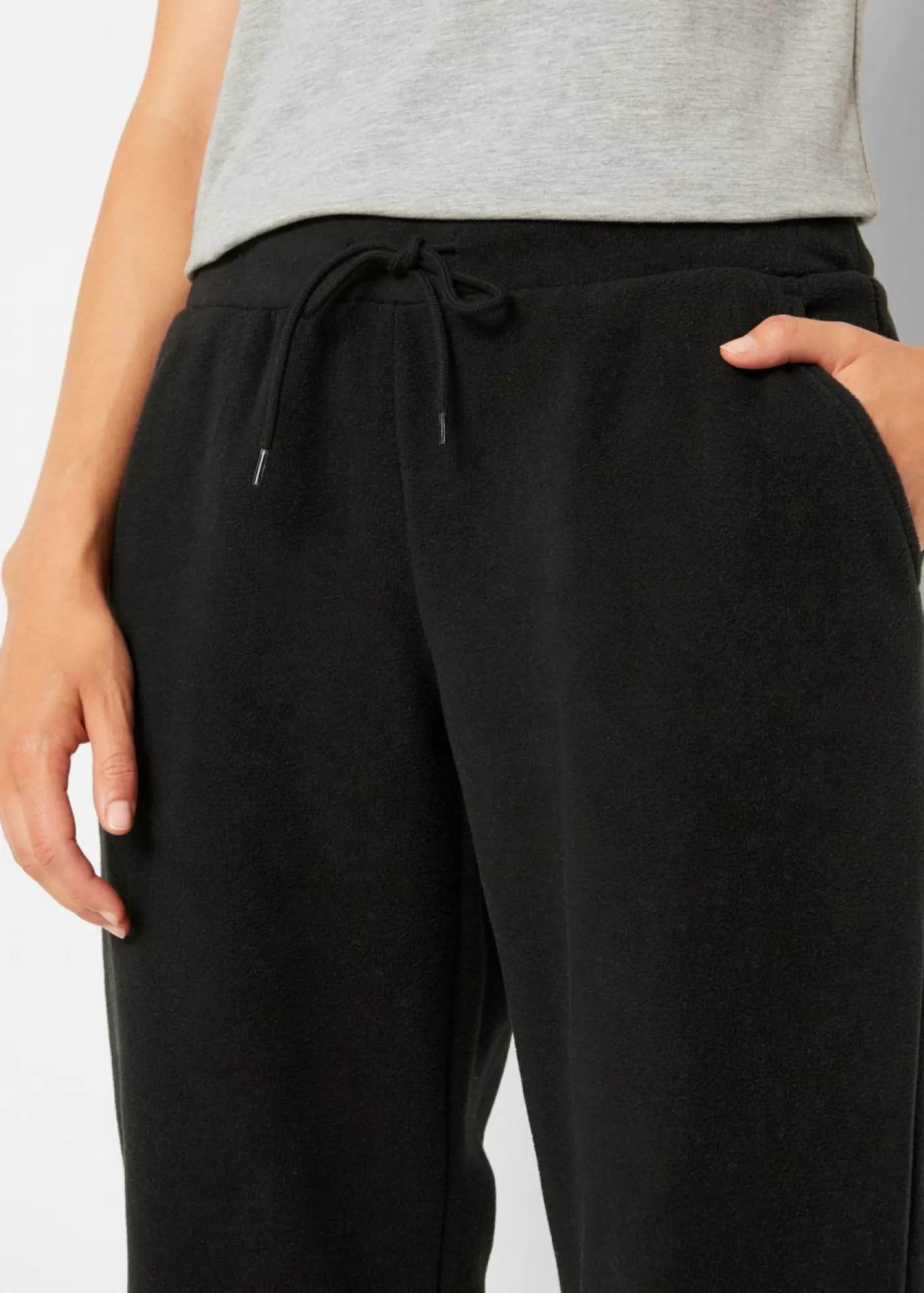 Online Pantalón sin cierre en tejido polar Mujer Ropa Cómoda|Pantalones