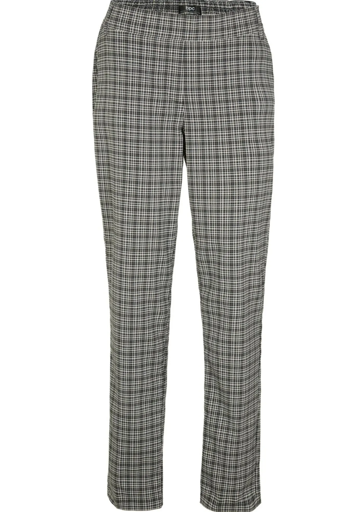 Best Pantalón sin cordones con estampado de cuadros Mujer Pantalones
