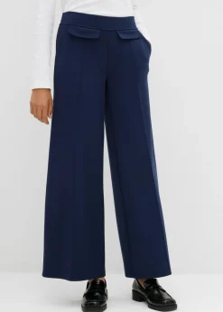 Clearance Pantalón tipo bootcut de mezcla de viscosa ligeramente brillante Mujer Esenciales|Pantalones