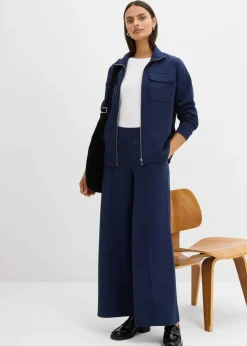 Clearance Pantalón tipo bootcut de mezcla de viscosa ligeramente brillante Mujer Esenciales|Pantalones