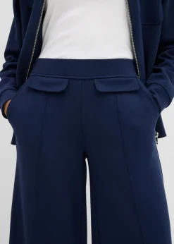 Clearance Pantalón tipo bootcut de mezcla de viscosa ligeramente brillante Mujer Esenciales|Pantalones