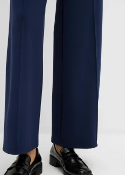 Clearance Pantalón tipo bootcut de mezcla de viscosa ligeramente brillante Mujer Esenciales|Pantalones