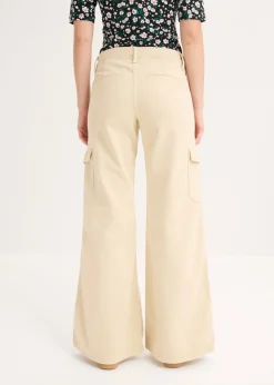 Outlet Pantalón tipo cargo de algodón puro Mujer Pantalones|Novedades