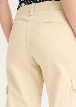 Outlet Pantalón tipo cargo de algodón puro Mujer Pantalones|Novedades