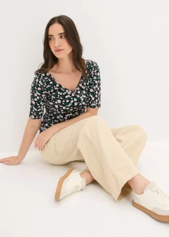 Outlet Pantalón tipo cargo de algodón puro Mujer Pantalones|Novedades
