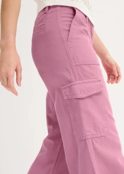 Discount Pantalón tipo cargo de algodón puro Mujer Pantalones|Novedades