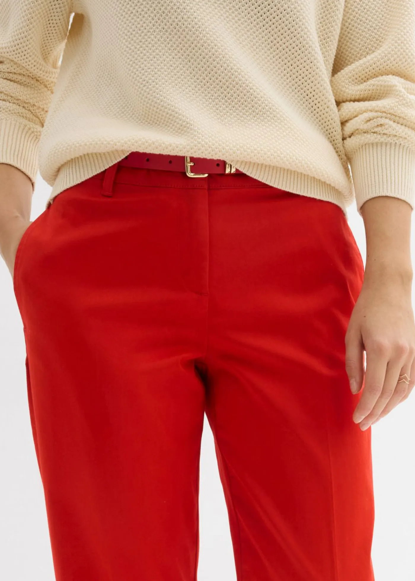 Sale Pantalón tipo chino Mujer Pantalones