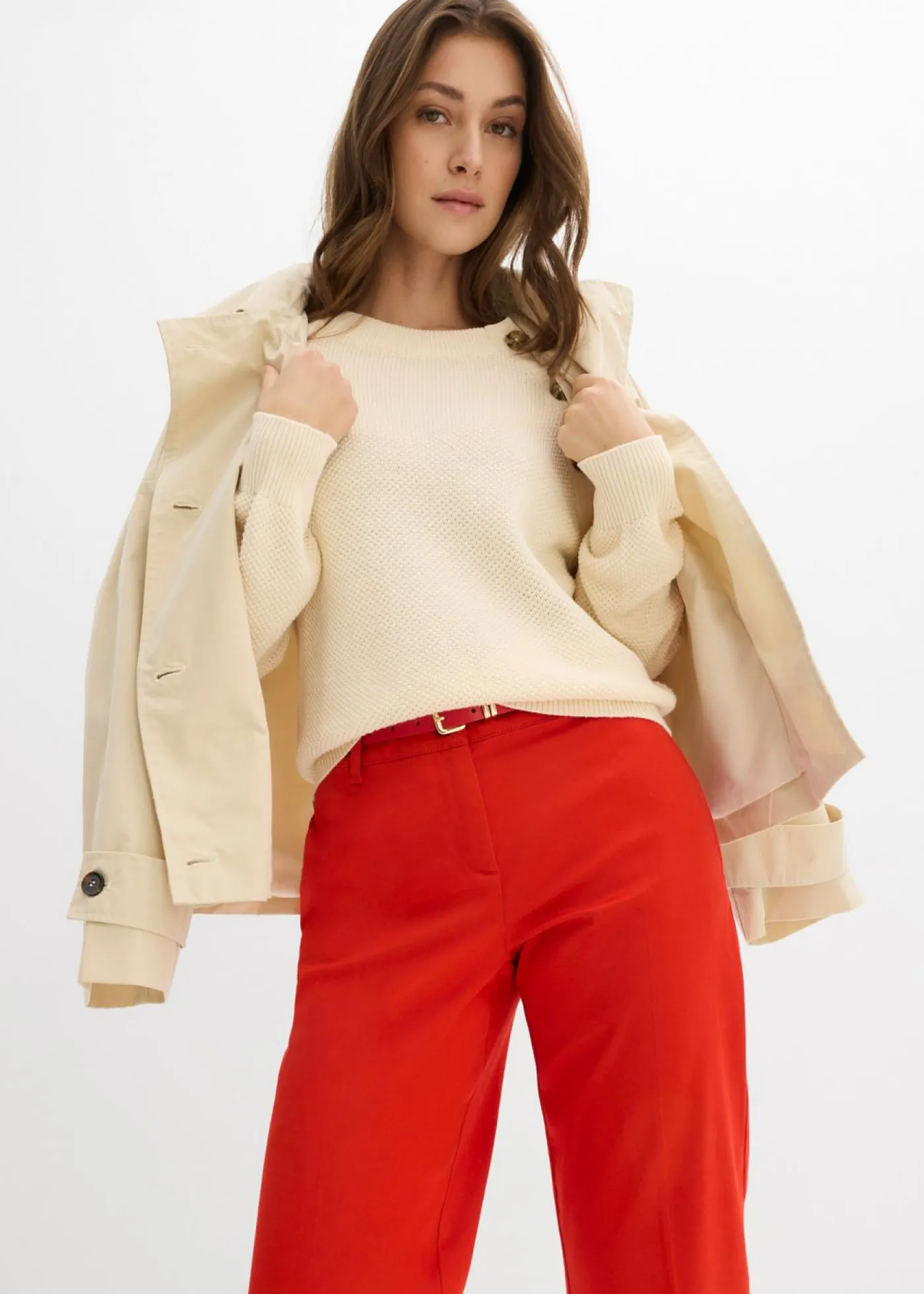 Sale Pantalón tipo chino Mujer Pantalones