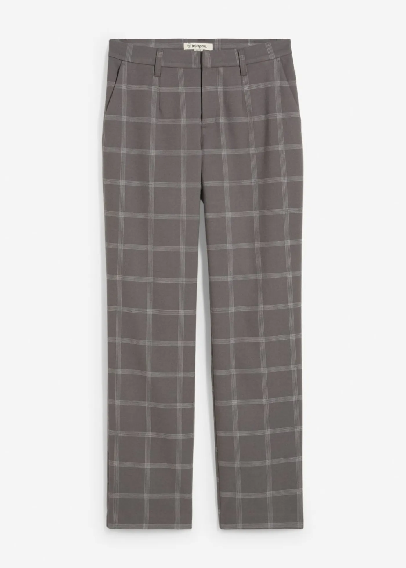 Discount Pantalón tipo chino de cuadros Mujer Pantalones