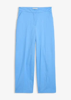 Hot Pantalón tipo chino de sarga de algodón Mujer Esenciales|Pantalones