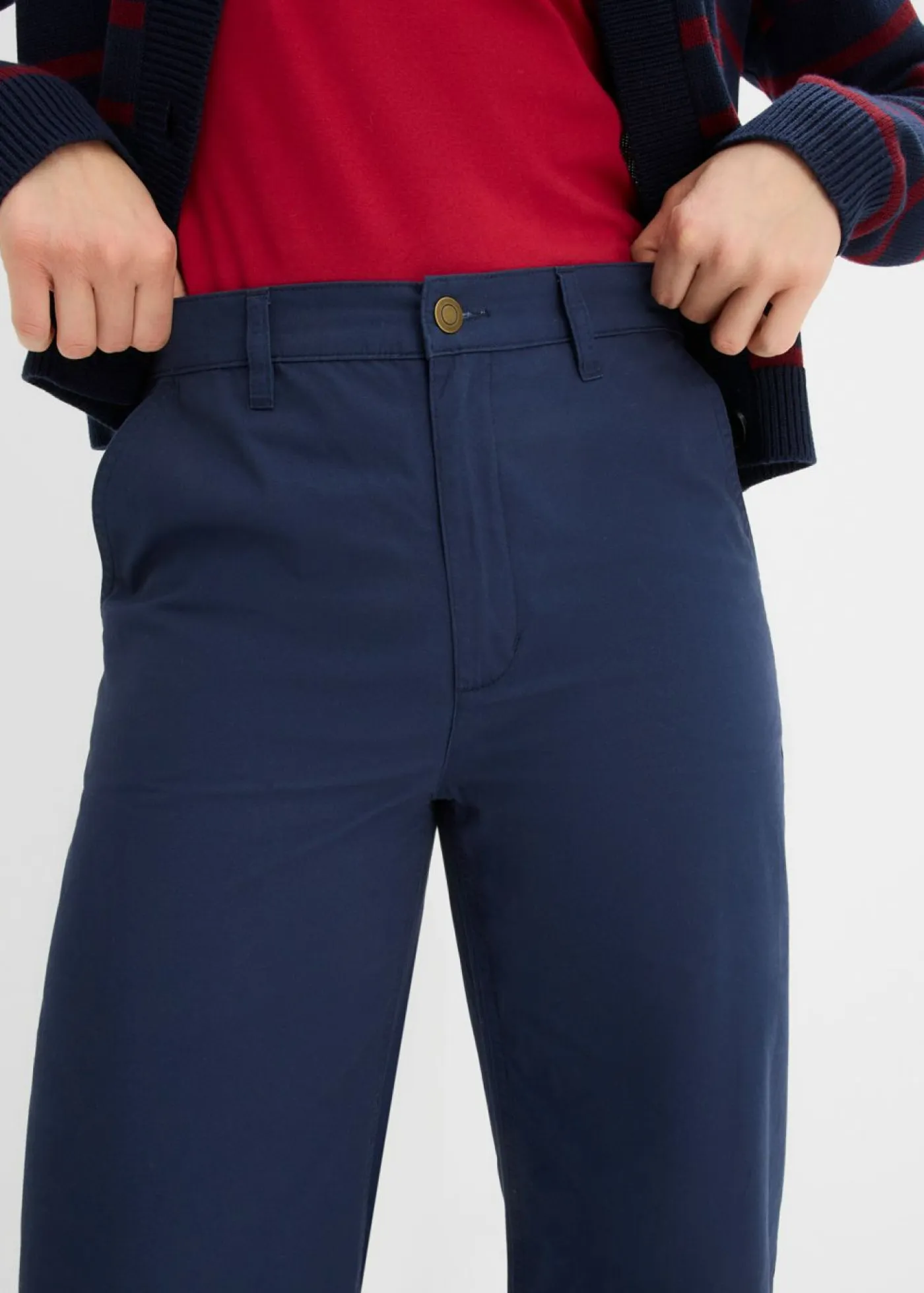Clearance Pantalón tobillero de algodón puro Mujer Pantalones