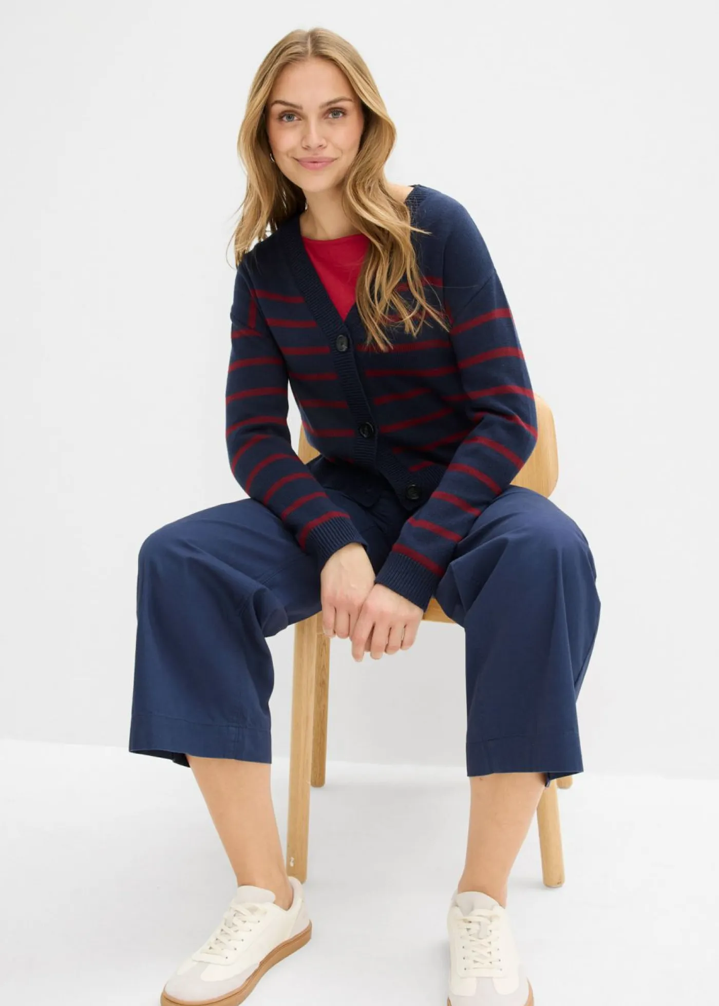 Clearance Pantalón tobillero de algodón puro Mujer Pantalones