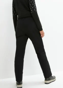 New Pantalón térmico con forro polar, cintura cómoda, material impermeable y corte recto Mujer Ropa Térmica|Ropa Para El Aire Libre