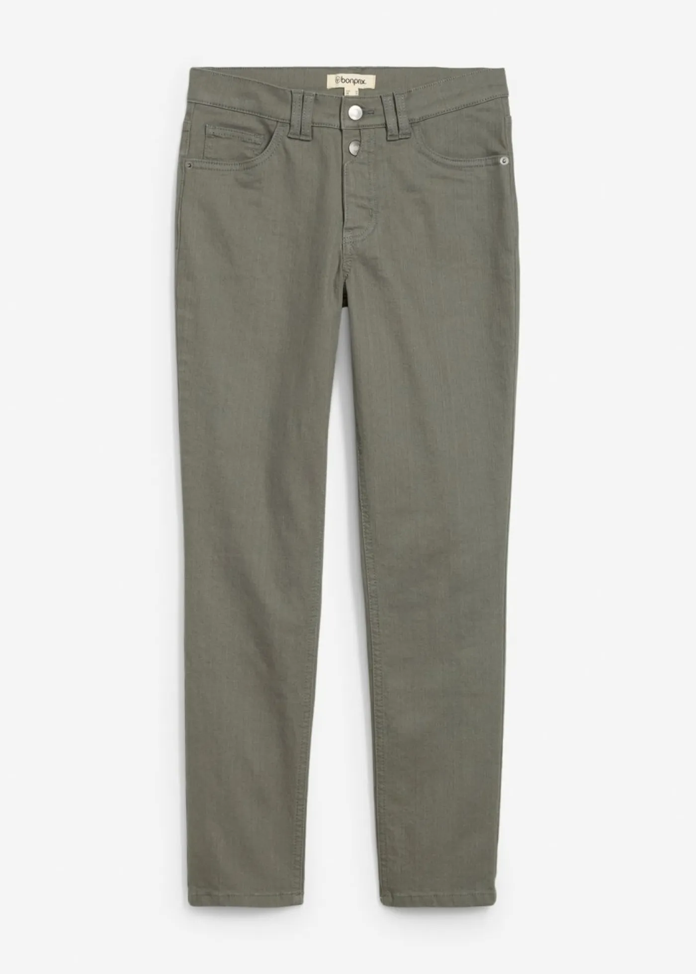 Clearance Pantalones acortados de sarga Mujer Pantalones
