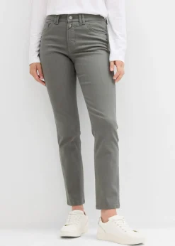 Clearance Pantalones acortados de sarga Mujer Pantalones