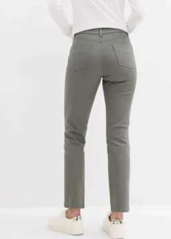 Clearance Pantalones acortados de sarga Mujer Pantalones