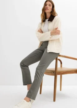 Clearance Pantalones acortados de sarga Mujer Pantalones