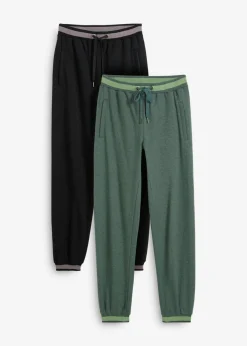 Pantalones de chándal de mezcla de algodón (2 unidades) Mujer Ropa Cómoda|Pantalones