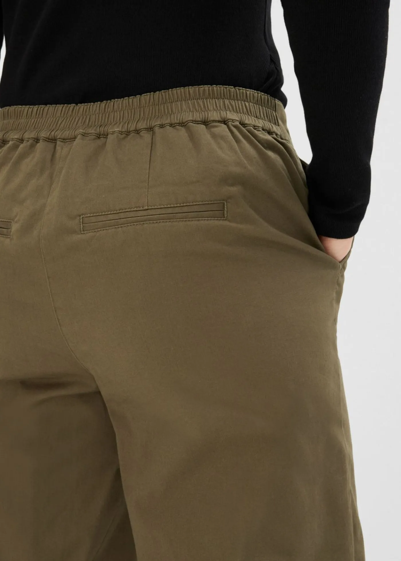 Hot Pantalones sin cierre de mezcla de algodón Mujer Pantalones