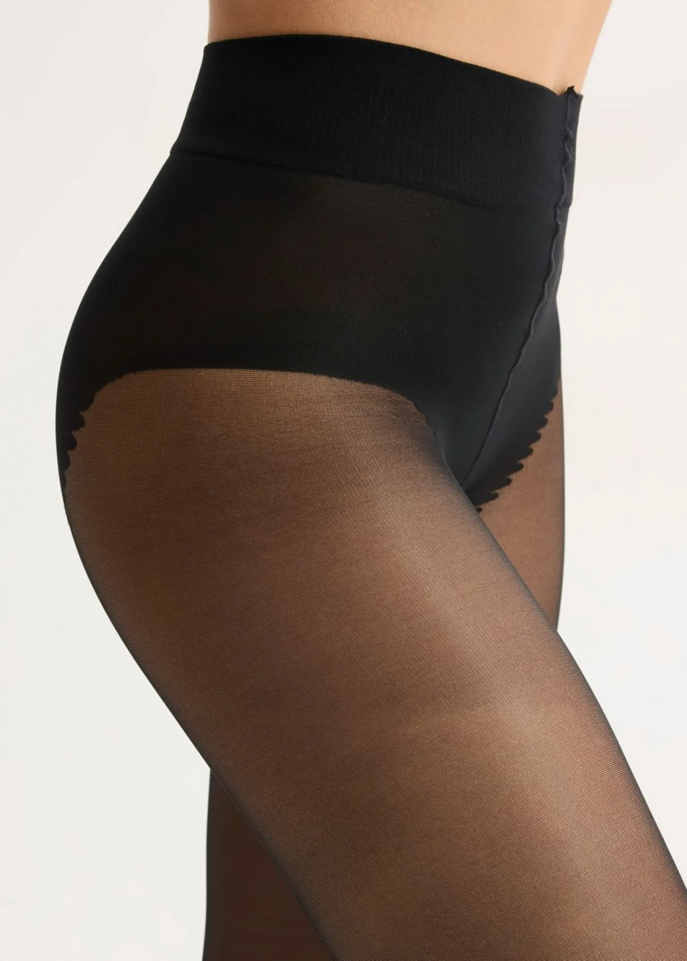 Sale Pantis de 30 den con braguita y cinturilla cómoda Mujer Medias, Panties Y Calcetines