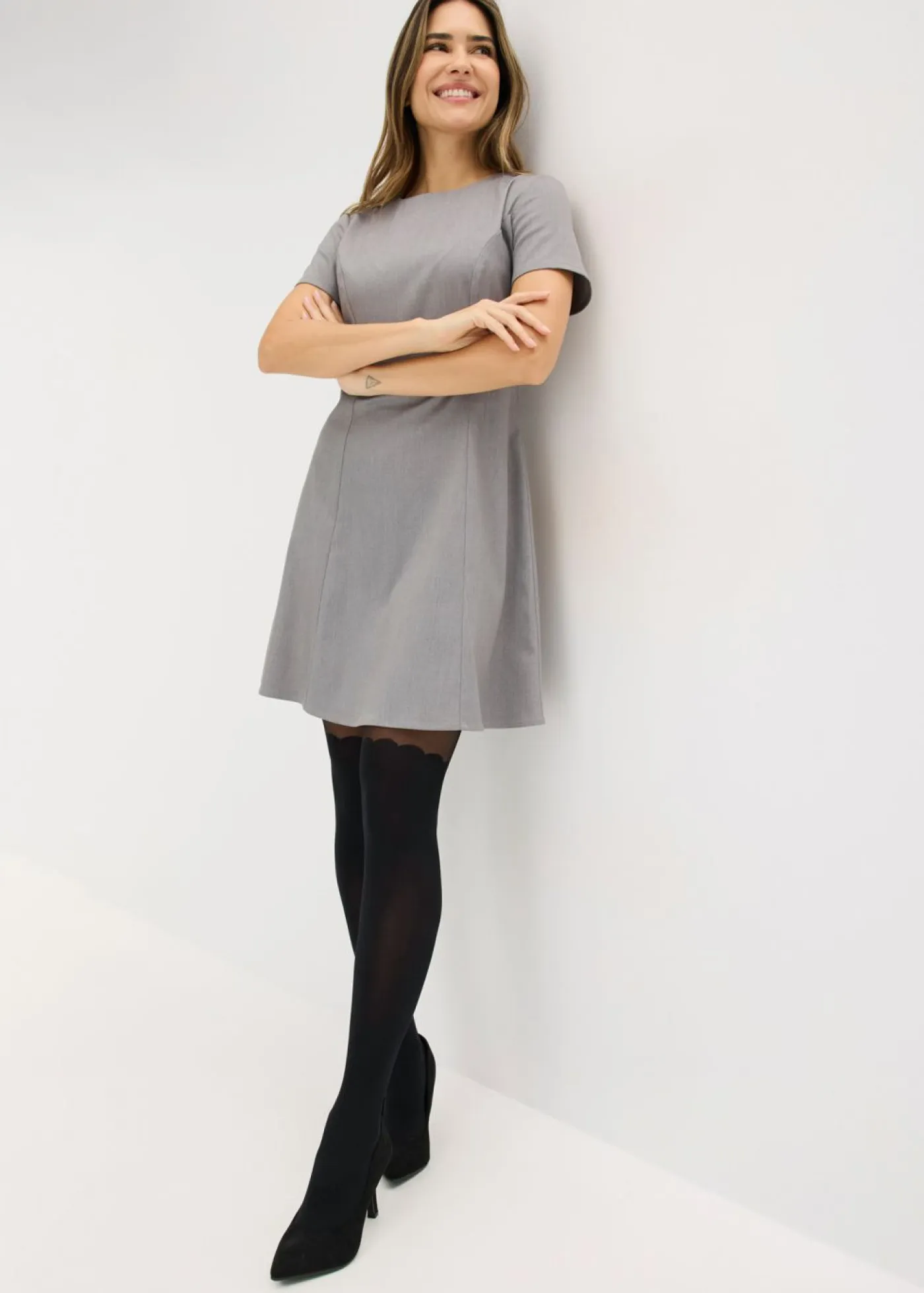 Online Pantis de 70 den con diseño por encima de la rodilla Mujer Medias, Panties Y Calcetines