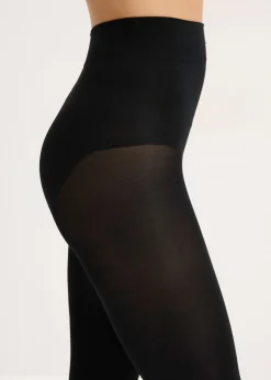 Discount Pantis moldeadores opacos de 80 den con control de abdomen y cinturilla cómoda Mujer Medias, Panties Y Calcetines