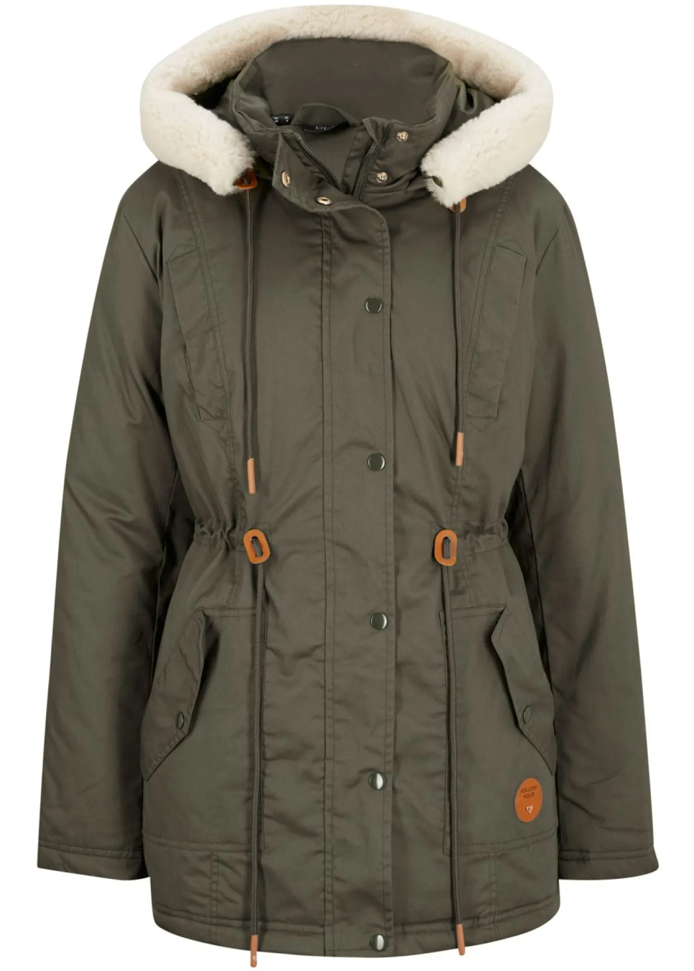 Hot Parka acolchada con ribete de pelo sintético Mujer Chaquetas Y Abrigos