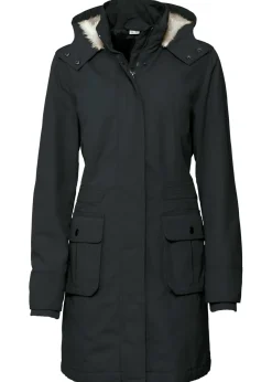 Online Parka con capucha forrada de tejido polar Mujer Chaquetas Y Abrigos