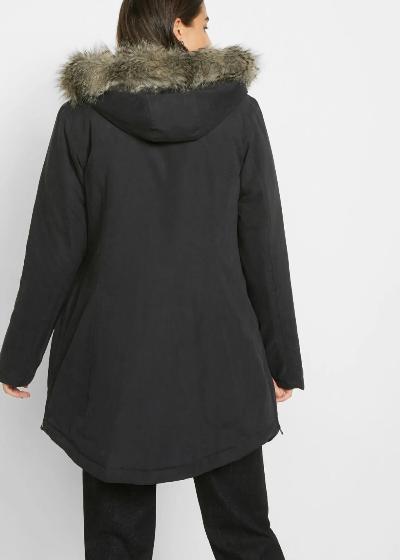 Clearance Parka con cremallera lateral para ajustar la anchura Mujer Chaquetas Y Abrigos